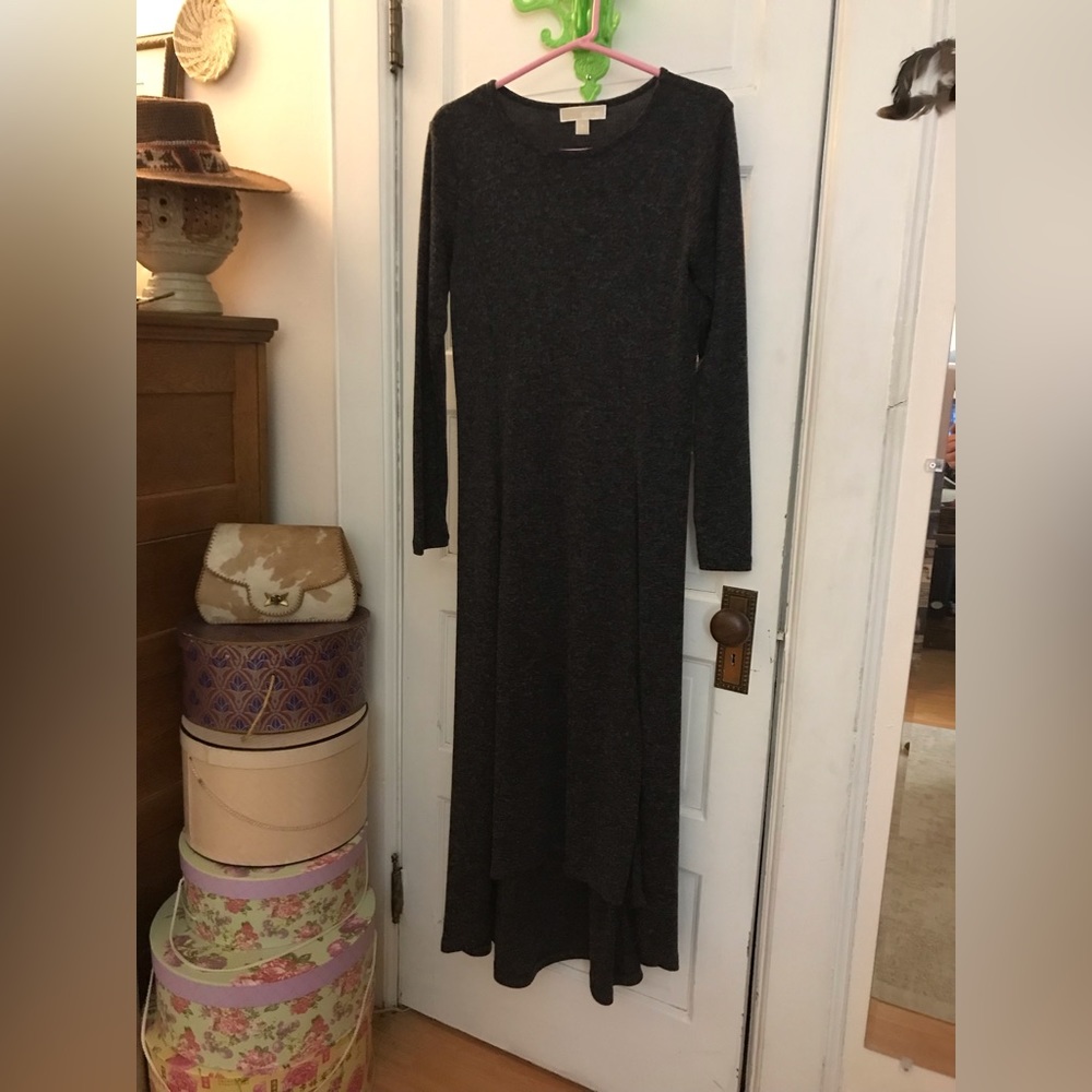 Michael Kors gray woolen flare dress